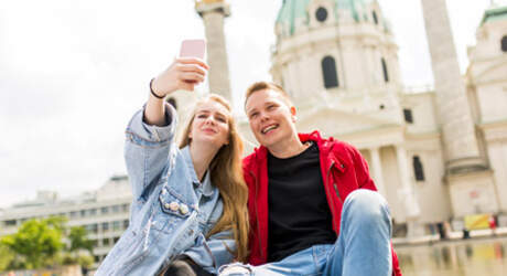 Studenten in Wien, Österreich Studenten in Wien, Österreich