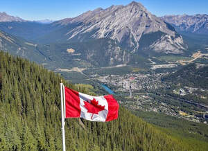 Reise nach Kanada - Kanadische Flagge