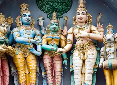 Reise nach Indien - Hindu Gottheiten in Madurai Reise nach Indien - Hindu Gottheiten in Madurai